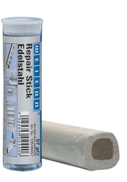 Metal repair stick with packaging on a white background