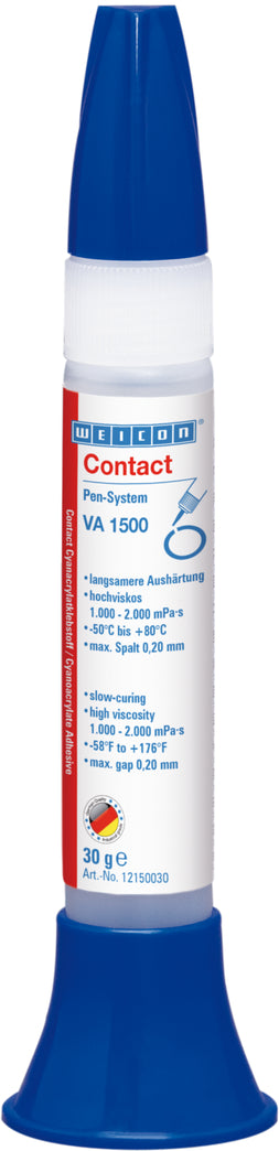 Adesivo de cianoacrilato Weicon (10016434) VA 1500