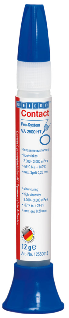 Adhesivo de cianoacrilato Weicon (10018871) VA 2500 HT