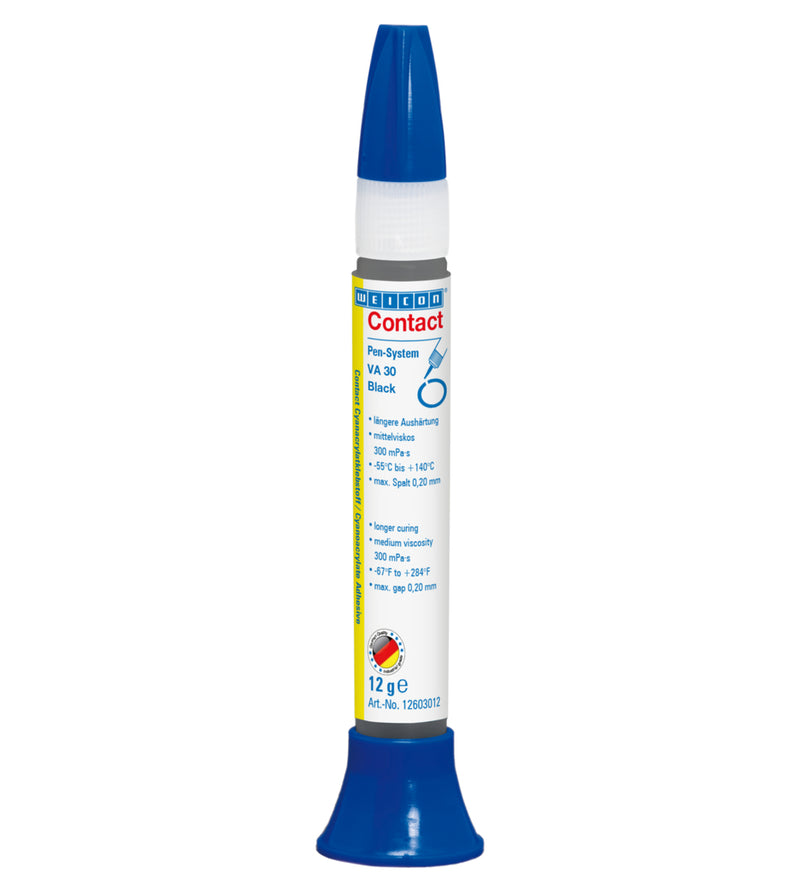 Adhesivo de cianoacrilato negro Weicon (10025827) VA 30