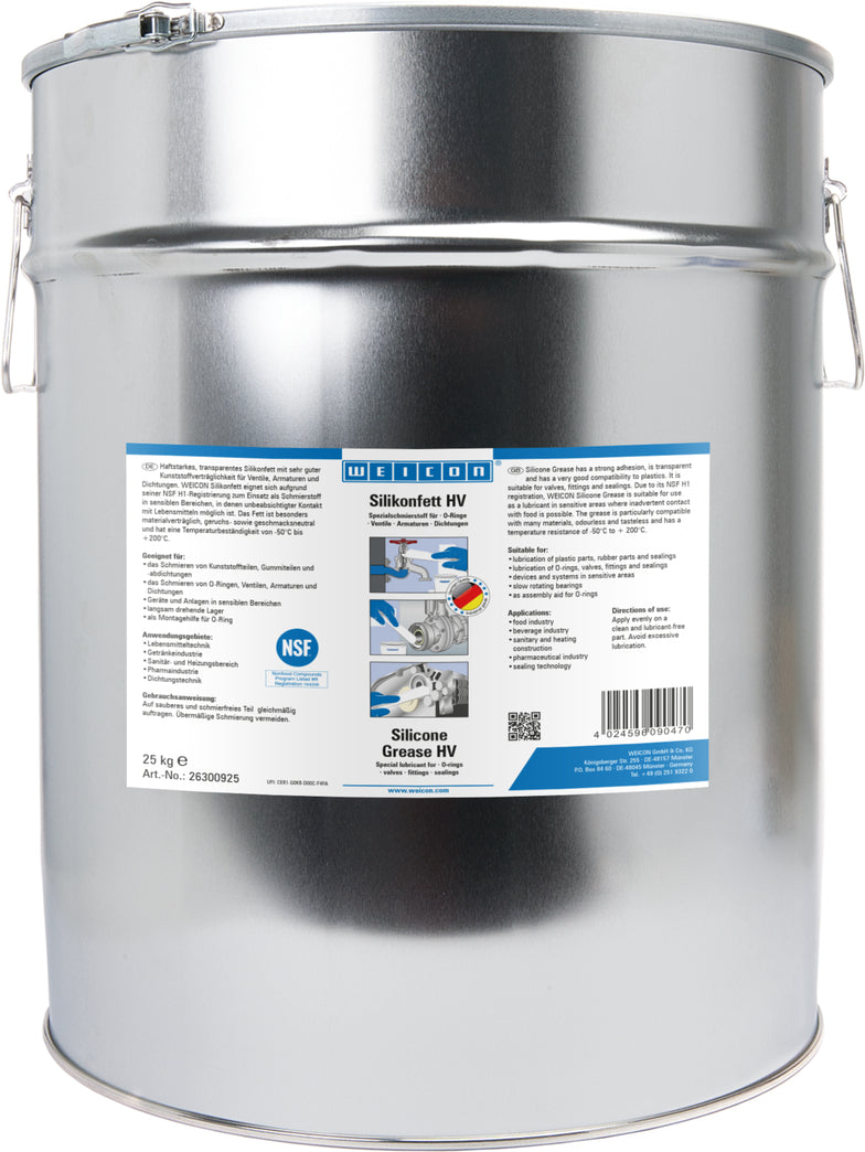 Graxa de silicone Weicon (10062505) HV