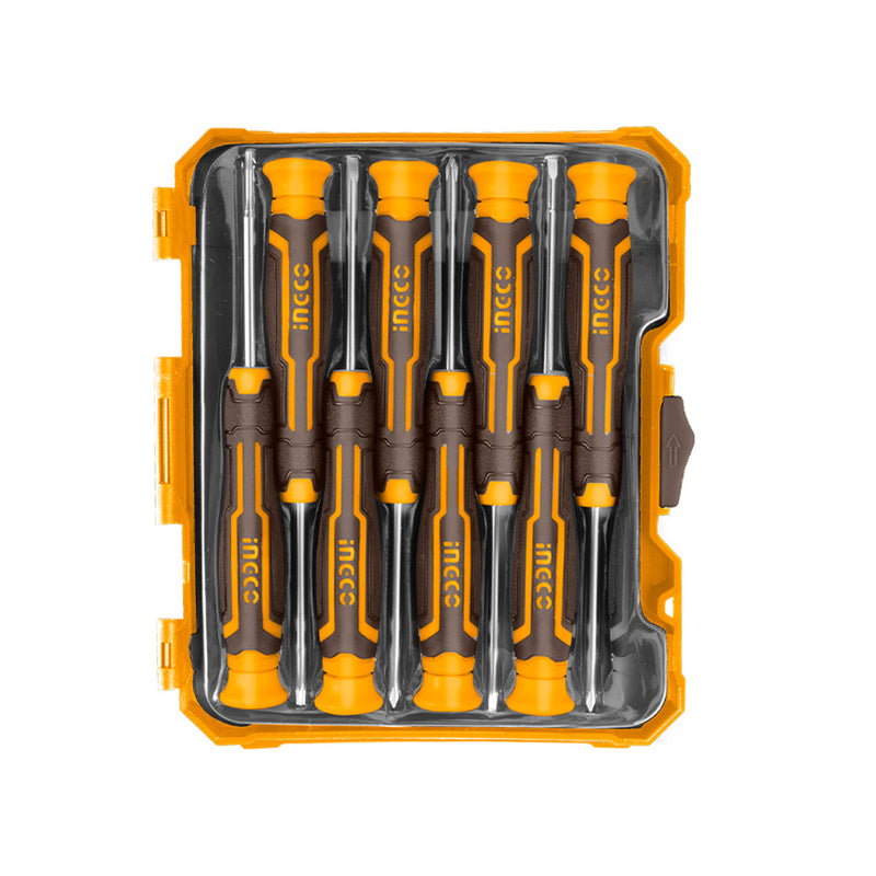 INGCO (HKSD0818) Set Of 8 Precision Screwdrivers In A Box.