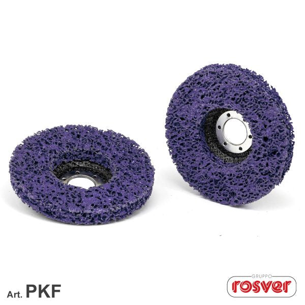 Fast Grinder (PKF) Purple Cleaner Discs on Fiber