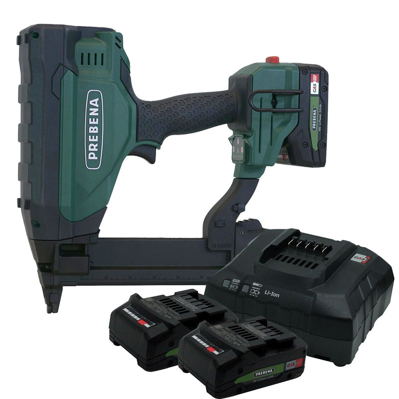 Agrafadora sem fio 18V + 2 Baterias 2.0Ah Prebena (PKT-3-ES40)