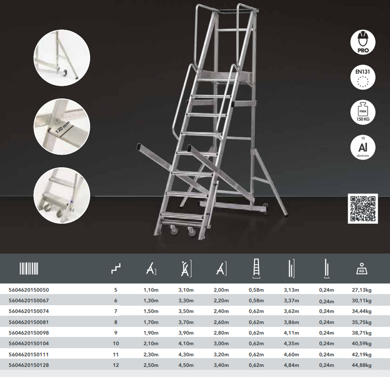 Plataforma Móvel em Alumínio para Armazém - PODIUM