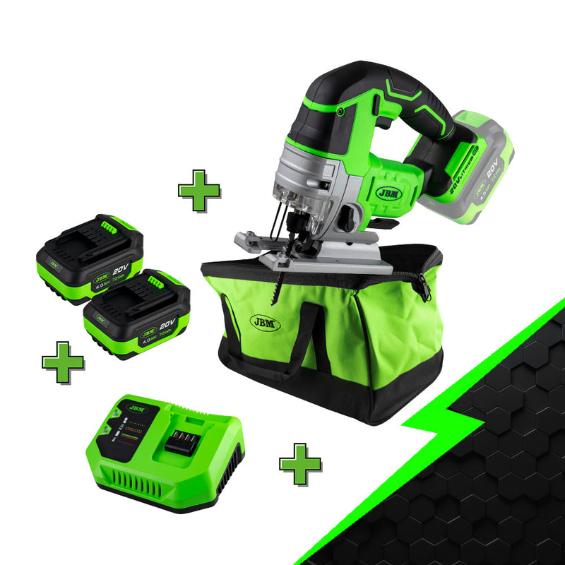 JBM (PROMO-60010C) Promo Electr: Serra Tico-Tico sem Escova 60010 + 2 unidades 60013 + 60016 + 53782