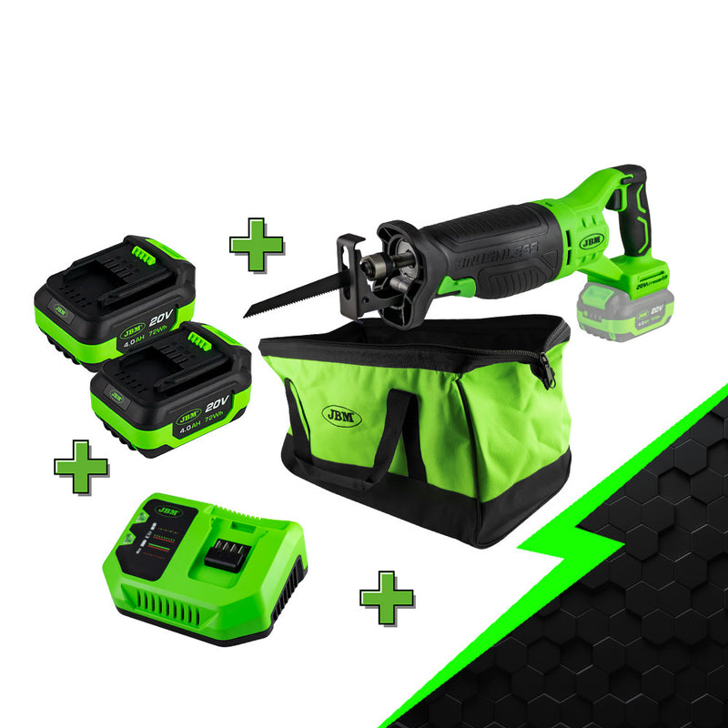 JBM (PROMO-60019D) Promo Electr: Brushless Saber Saw 60019 + X2 60013 + 60016 + 53782