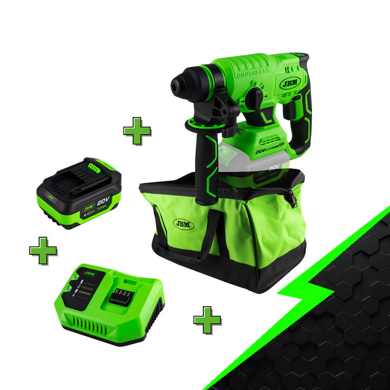 JBM (PROMO-60023C) Promo Electr: Martelo Rotativo sem Escovas 60023 + 60013 + 60016 + 53782