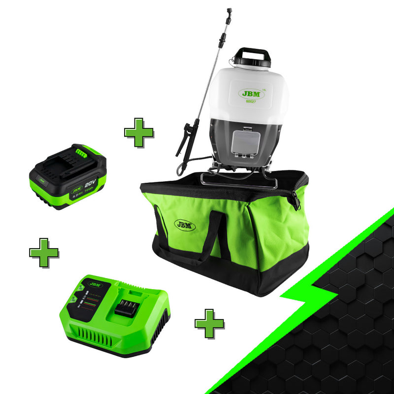 JBM (PROMO-60027C) Promo Electr: Pulverizador de Mochila 15l 60027 + 60013 + 60016 + 53782