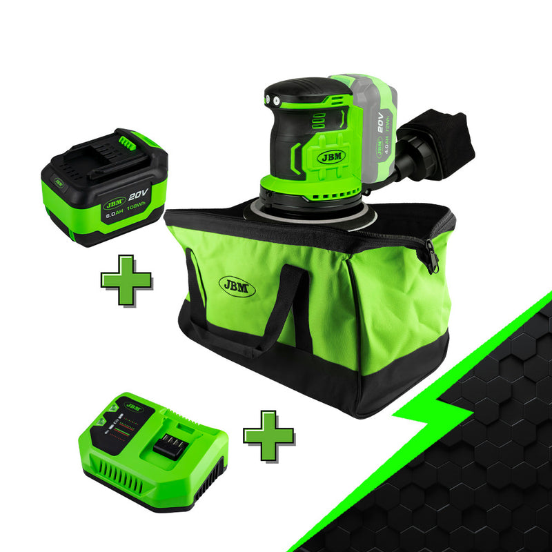 JBM (PROMO-60033A) Promo 60033 Brushless Rotatory Sander + 60015 + 60016 + 53782