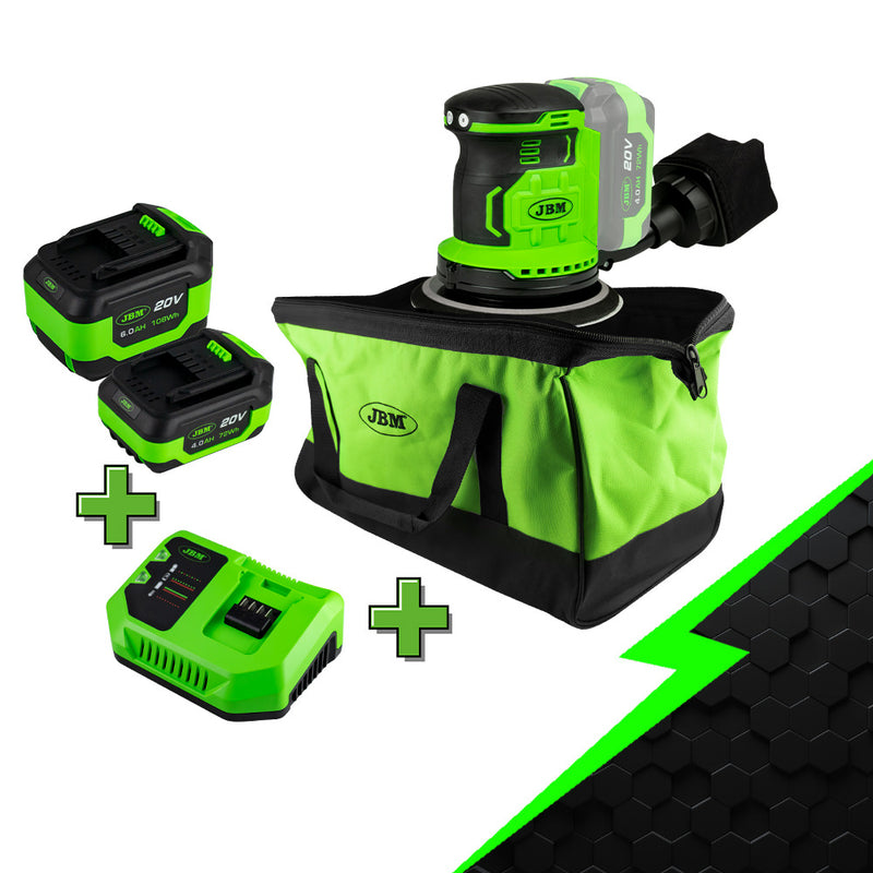 JBM (PROMO-60033B) Promo 60033 Brushless Rotatory Sander + 60013 + 60015 + 60016 + 53782