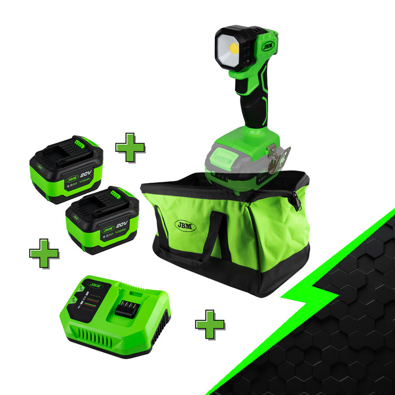 JBM (PROMO-60035C) Promo Electr: Luz de trabalho portátil LED 60035 + 2 unidades 60013 + 60016 + 53782