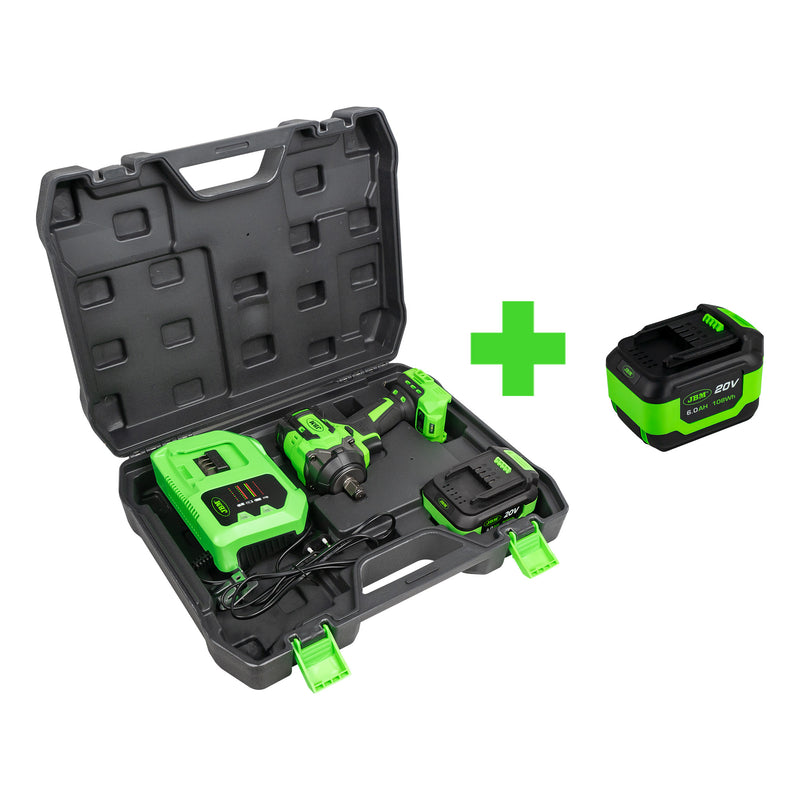 Llave de impacto sin escobillas JBM (PROMO-60046C) de 1/2" Ref.60046 800 nm + 60015