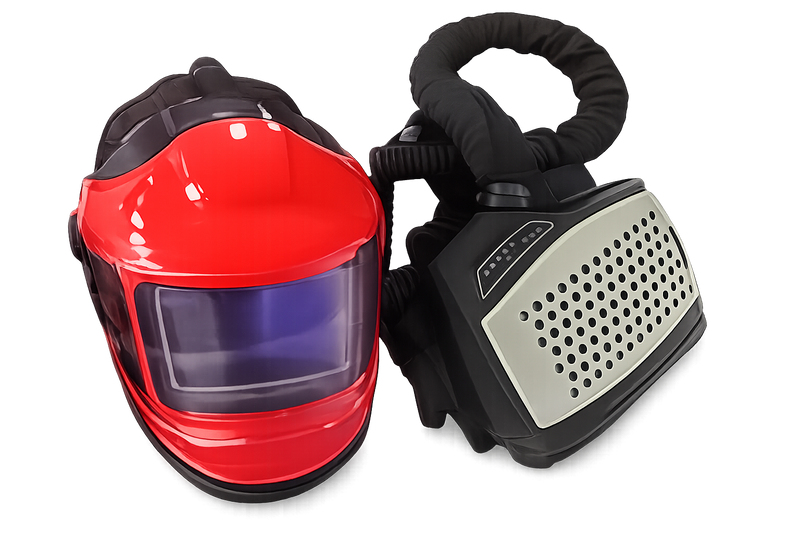 RedStar (PAPR RED FLIP) Ventilated Auto-Darkening Welding & Grinding Helmet