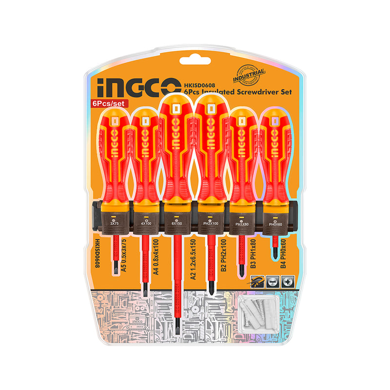 INGCO (HKISD0608) Conjunto Misto de 6 Interruptores Isolados 1000V