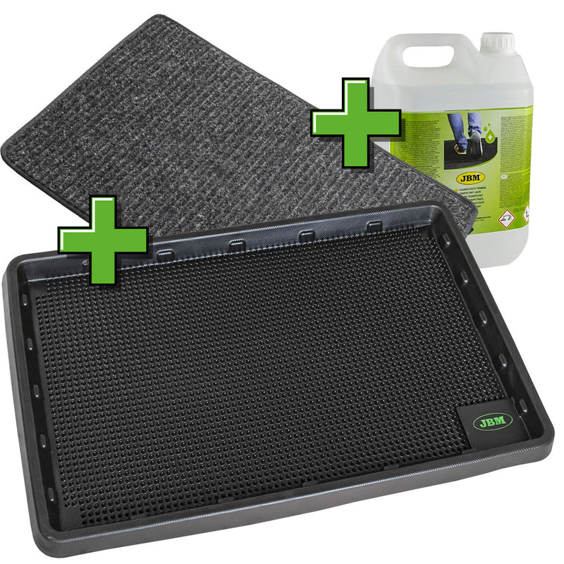 JBM (SERIE316) Promo Mat With Tank For Disinfectant + Drying Carpet + Liquid