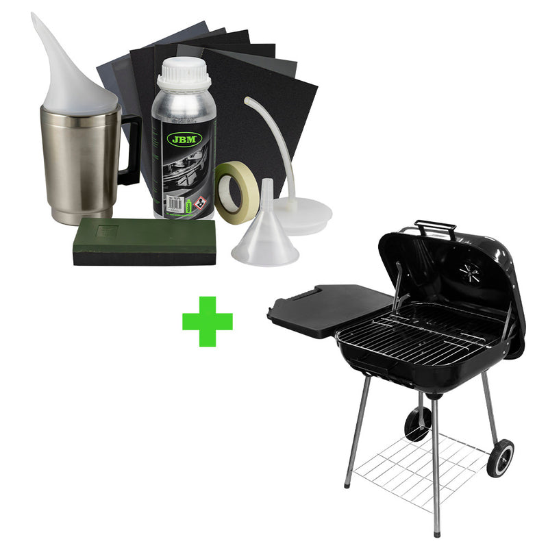 JBM (SERIE383) Promo Headlight Restoration Kit 53673 + Kettle Bbq Grill 53931
