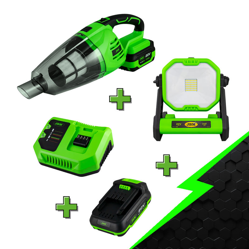 JBM (SERIE401) Promo Portable Vacuum Cleaner + 60004 + 60016 + 60012