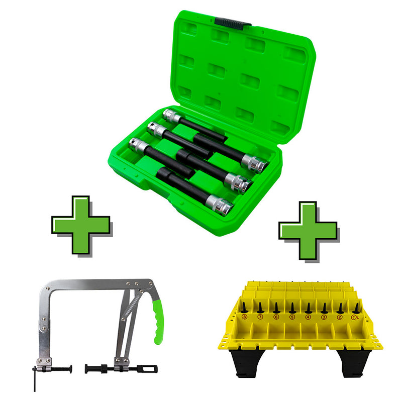 JBM (SERIE406) Promo 6pcs 1/2" Drive Torx E-Type Socket Set Extra Long 53915 + 53637 + 52734