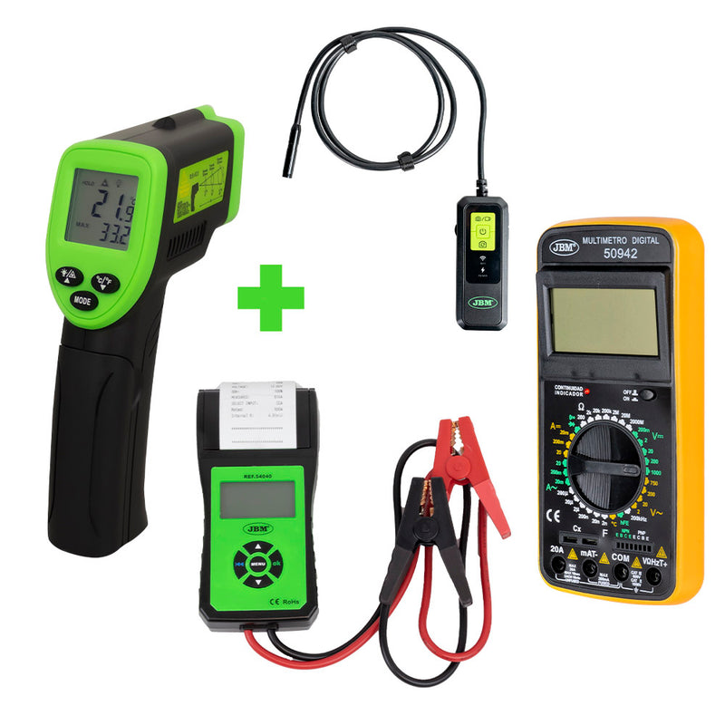 JBM (SERIE412) Promo: Laser Thermometer -50°C To 550°C 52162 + 54706 + 54040 + 50942