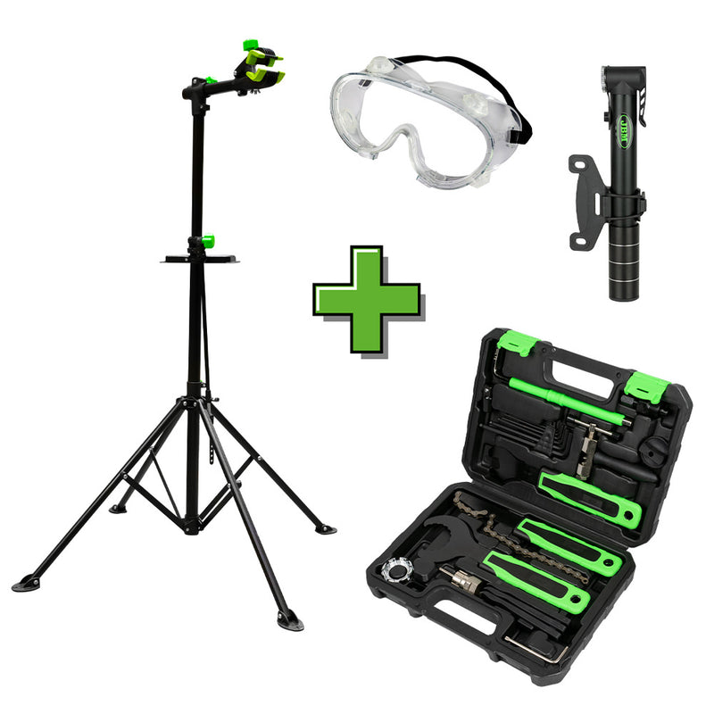 JBM (SERIE419) Bicycle Repair Stand + 54170 + 53785 + 54073
