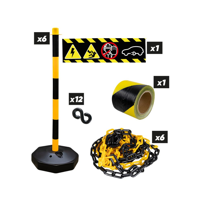 Kit JBM (SÉRIE 426) Aviso de Alta Tensão 53940+53941+53942+53987+54322