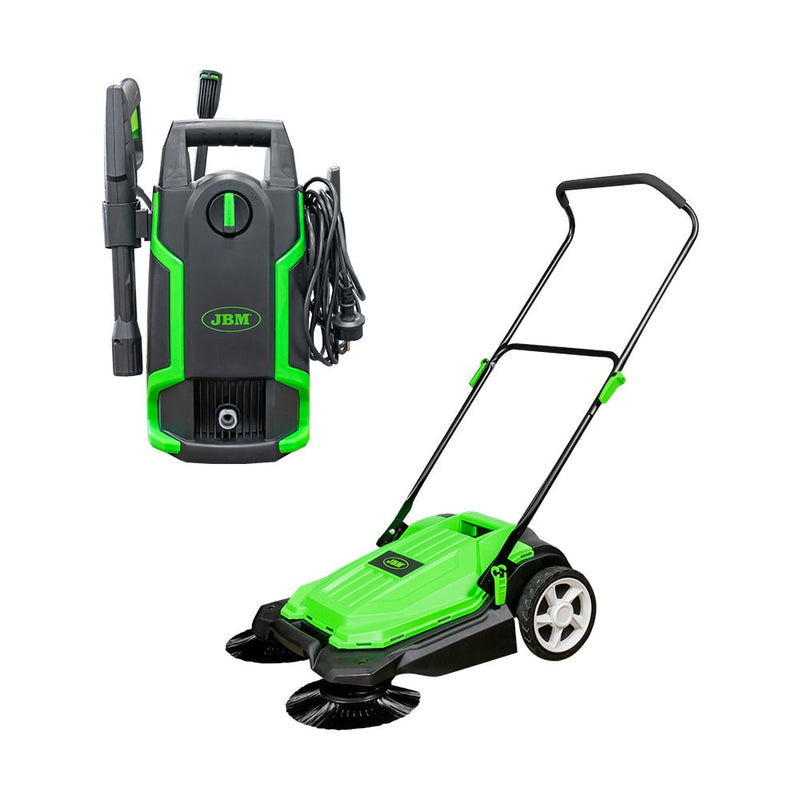 Lavadora de alta pressão JBM (SÉRIE 431) 1400 W 53947 + Vassoura manual de empurrar 54252