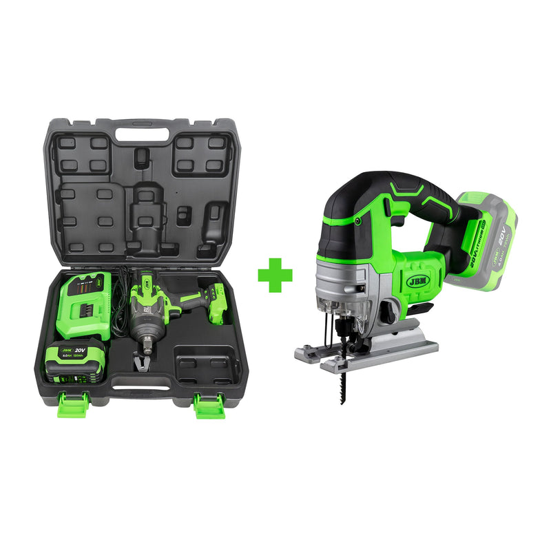 Chave de impacto JBM (SÉRIE 460) 60048c 3/4" 1300 Nm com estojo + 60010 de oferta