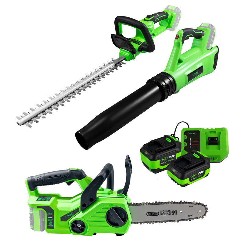 JBM (SERIE479) Chainsaw + Blower + Hedge Trimmer + 60013 + 60015 + 60017