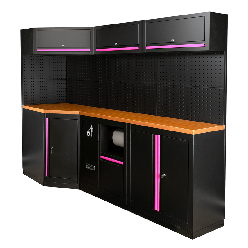 Conjunto de mobiliário modular JBM (SERIE518P) (22 peças) - Rosa