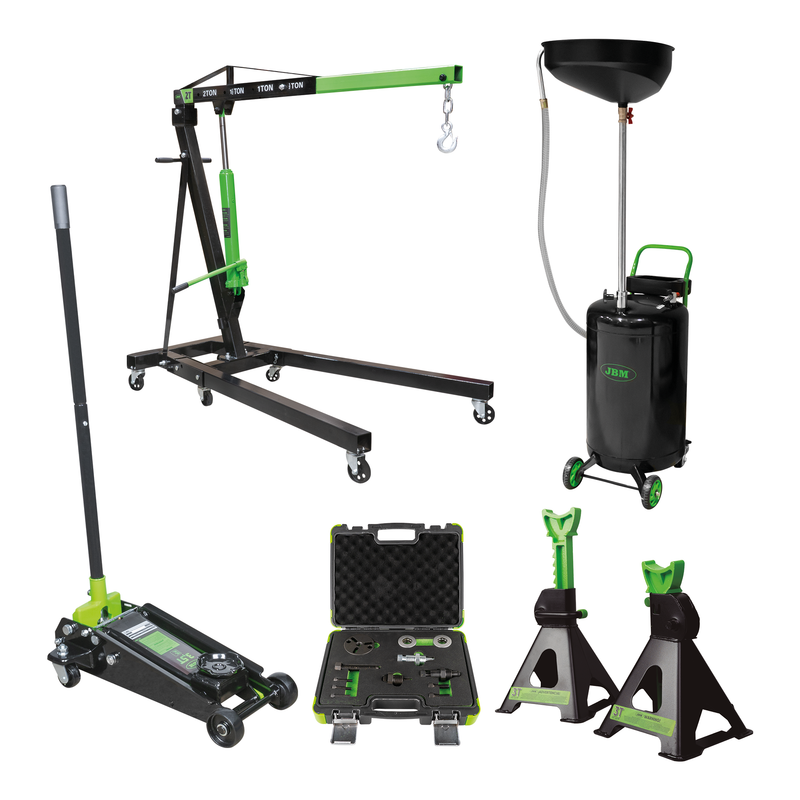 JBM (SÉRIE 552) 50831 Grua rebatível 2T + 53779 Conjunto de 2 cavaletes de eixo 3T + 50818 + 54523 + 53873