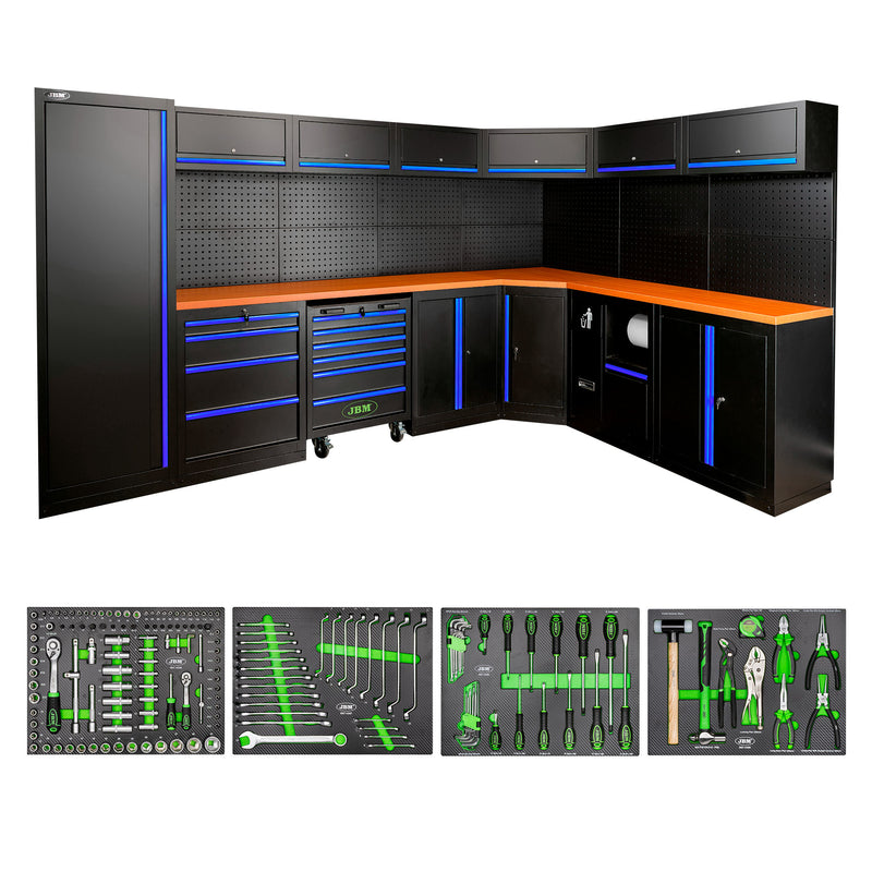 Conjunto de Mobiliário Modular JBM (SERIE565B) (43 peças) - Azul