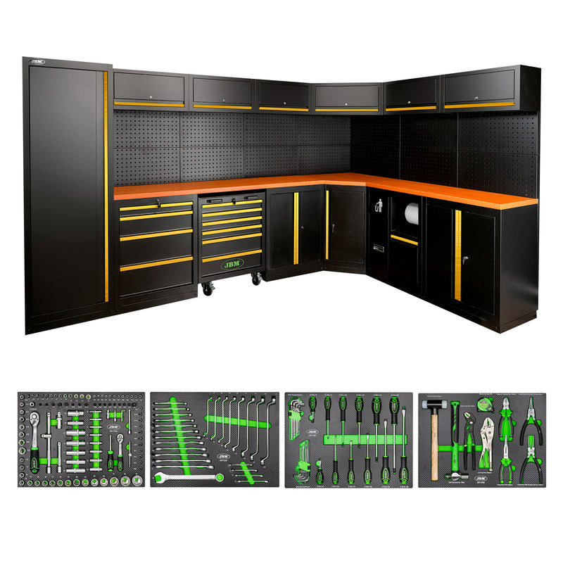 Juego de muebles modulares JBM (SERIE565G) (43 piezas) - Dorado