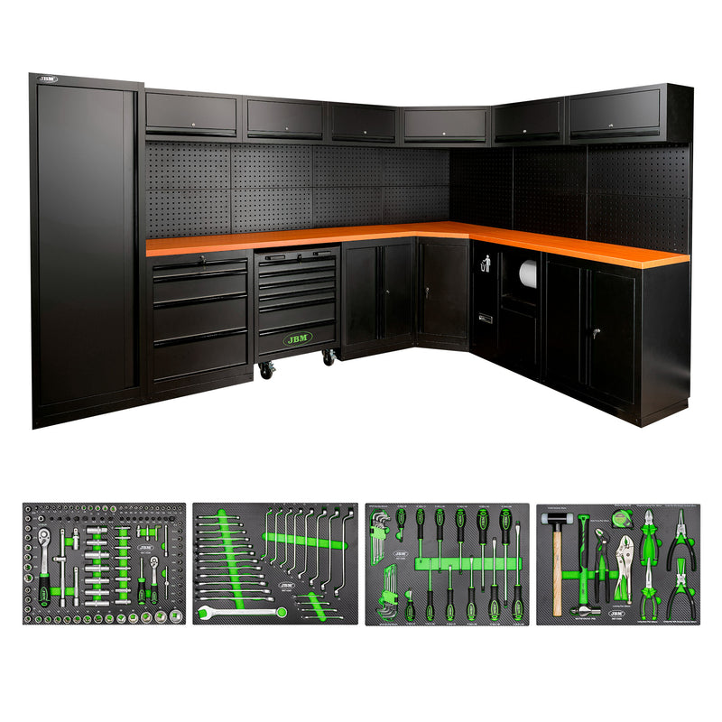 Juego de muebles modulares JBM (SERIE565K) (43 piezas) - Negro