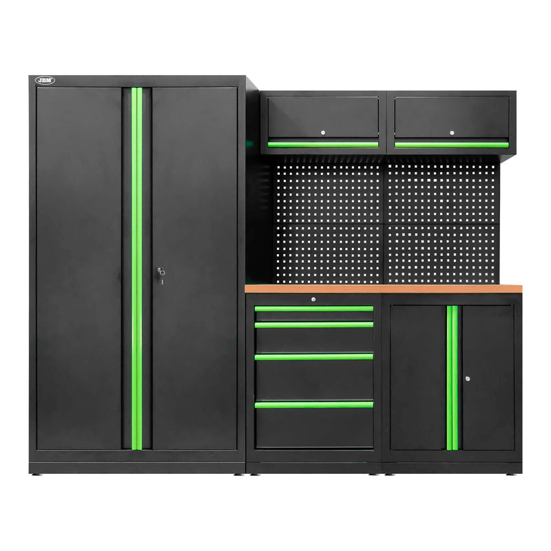Conjunto de mobiliario modular JBM (SERIE579) (13 piezas) - Conjunto con armario de dos puertas (Ref. 18105)