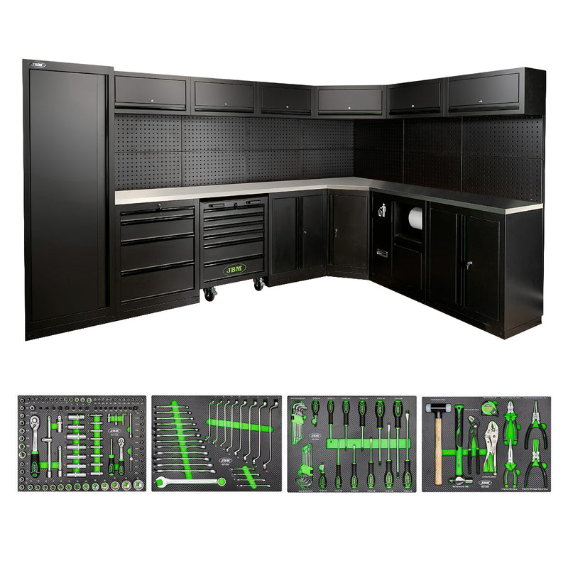 JBM (SERIE587K) Modular Furniture Set (43 Pcs) - Black