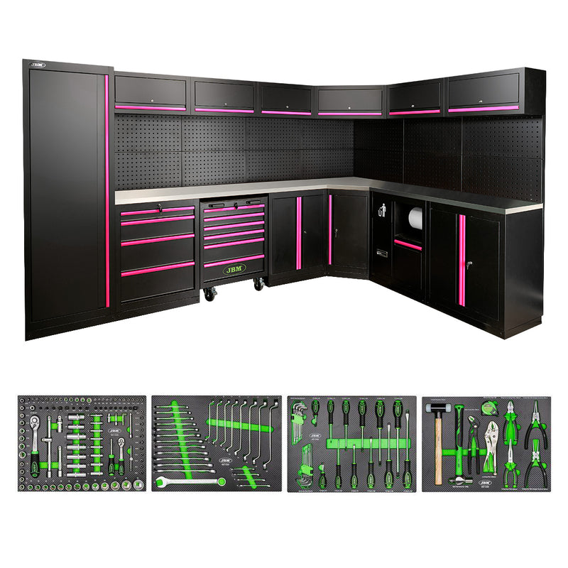 JBM (SERIE587P) Modular Furniture Set (43 Pcs) - Pink
