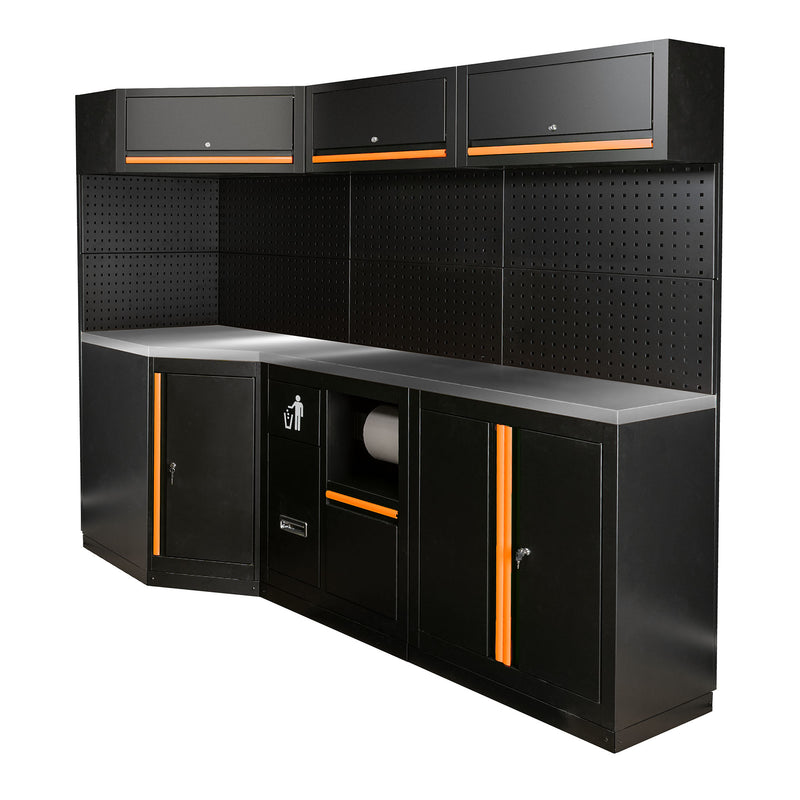 JBM (SERIE589O) Juego de muebles modulares (22 piezas) - Naranja