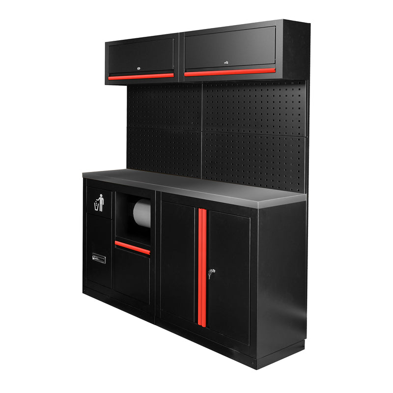 JBM (SERIE590R) Juego de muebles modulares (12 piezas) - Rojo