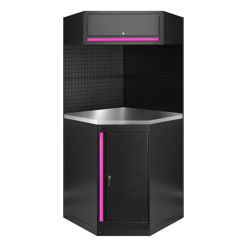 JBM (SERIE594P) Conjunto de muebles modulares (11 piezas) - Rosa