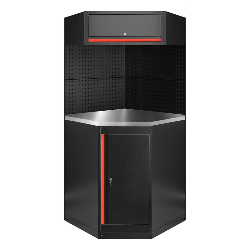 JBM (SERIE594R) Juego de muebles modulares (11 piezas) - Rojo