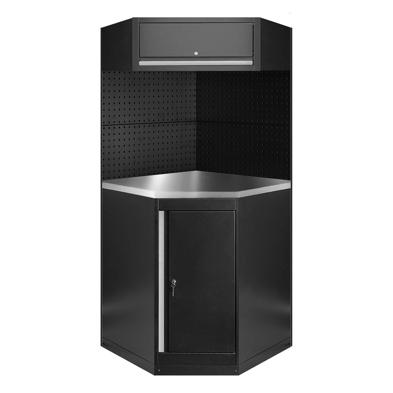 JBM (SERIE594S) Juego de muebles modulares (11 piezas) - Plateado