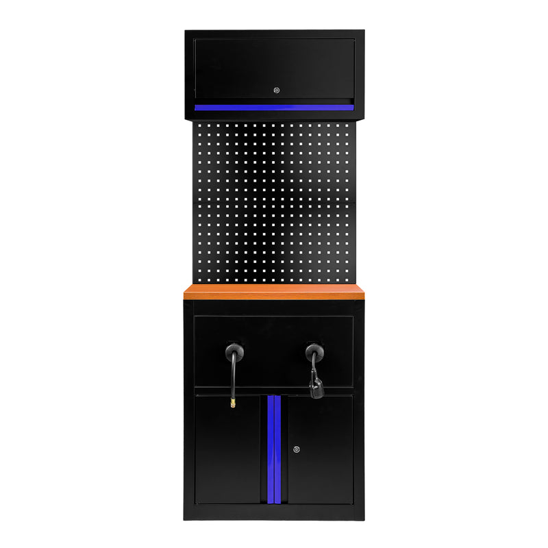JBM (SERIE627B) Conjunto de mobiliario modular (9 piezas) - Extensión de armario para enrolladores de manguera (Ref. 18403) - Azul