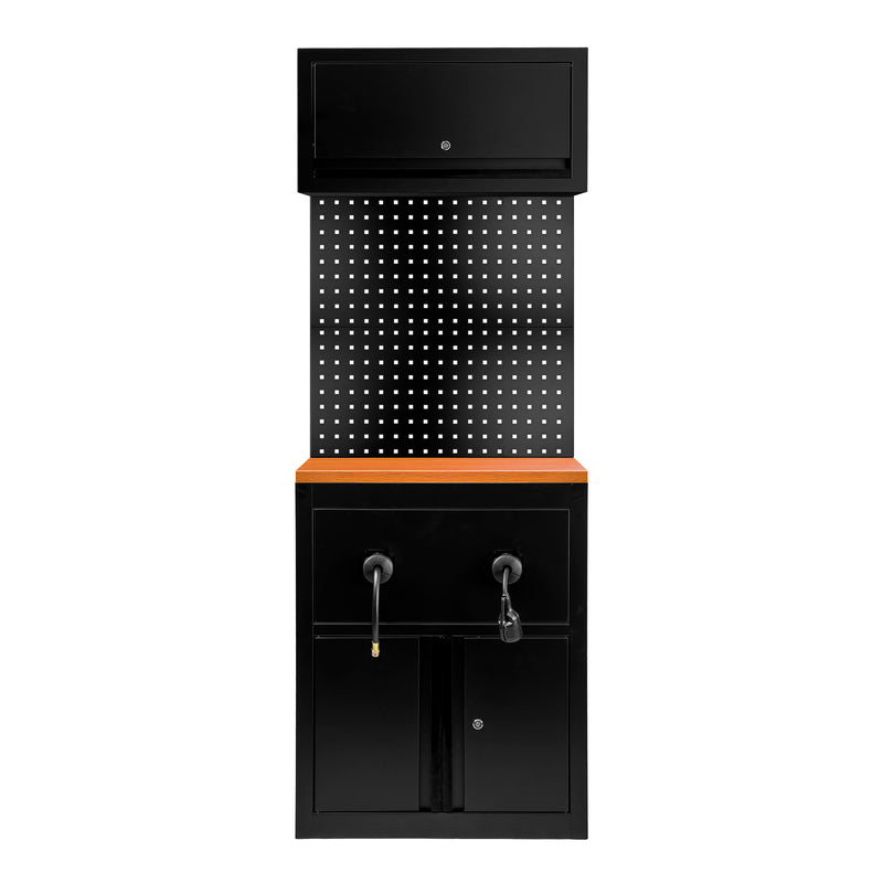 Set de mobiliario modular JBM (SERIE627K) (9 piezas) - Extensión de armario para enrolladores de manguera (Ref. 18403) - Negro