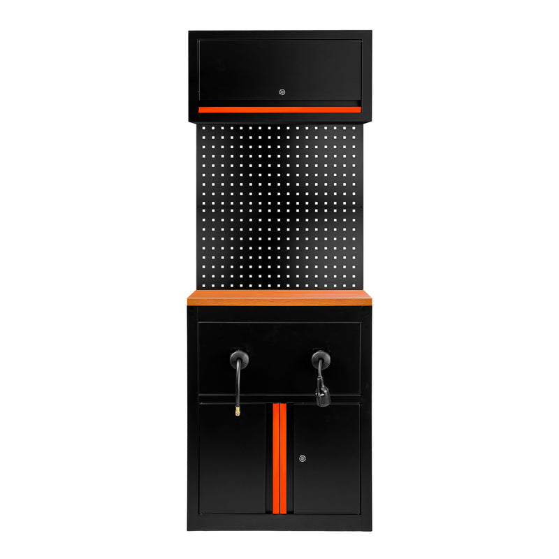 JBM (SERIE627O) Juego de mobiliario modular (9 piezas) - Extensión de armario para enrolladores de manguera (Ref. 18403) - Naranja