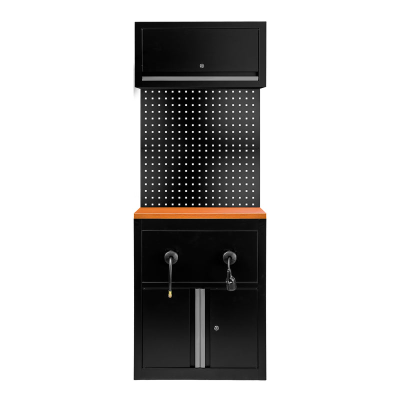 Conjunto de mobiliario modular JBM (SERIE627S) (9 piezas) - Extensión de armario para enrolladores de manguera (Ref. 18403) - Plata