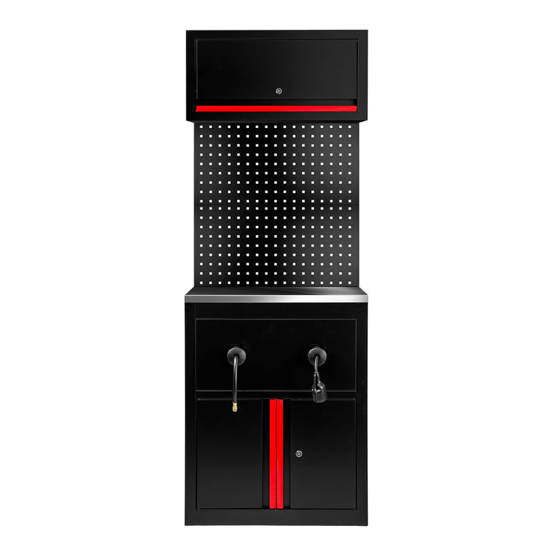 Set de mobiliario modular JBM (SERIE628R) (9 piezas) - Extensión de armario para enrolladores de manguera (Ref. 18403) - Rojo
