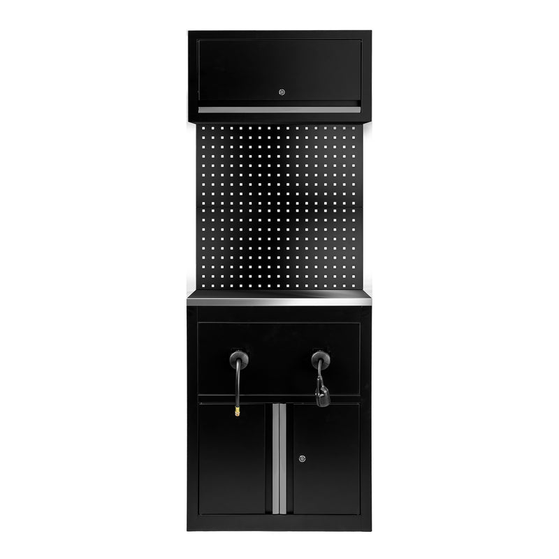 Conjunto de mobiliario modular JBM (SERIE628S) (9 uds.) - Extensión de armario para enrolladores de manguera (Ref. 18403) - Plata