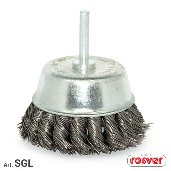 Escova Rosver (SGL) Twisted Cup com cabo