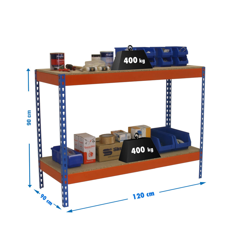 Workbench Simonwork Basic 2 901290-2 Blue/Orange/Wood - (900x1200x900)